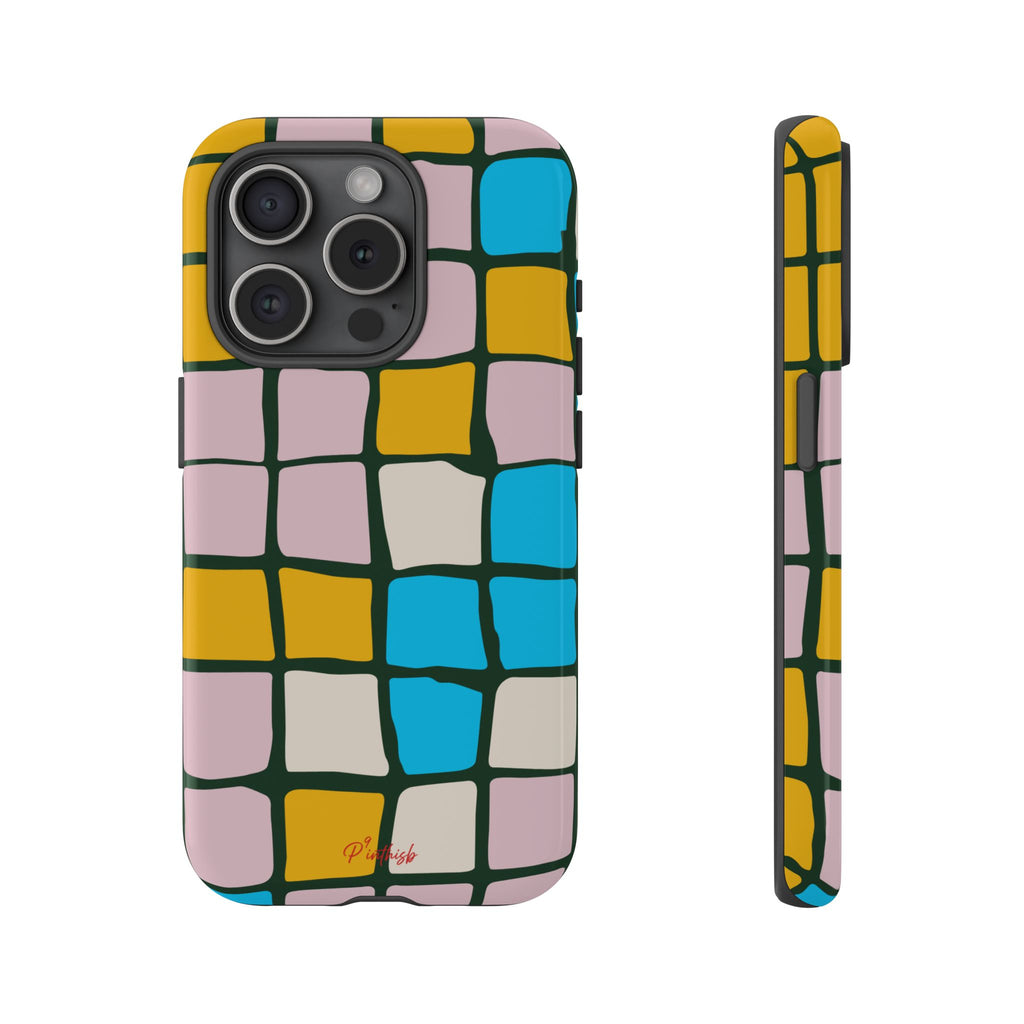 Color Grid Tough Phone Case
