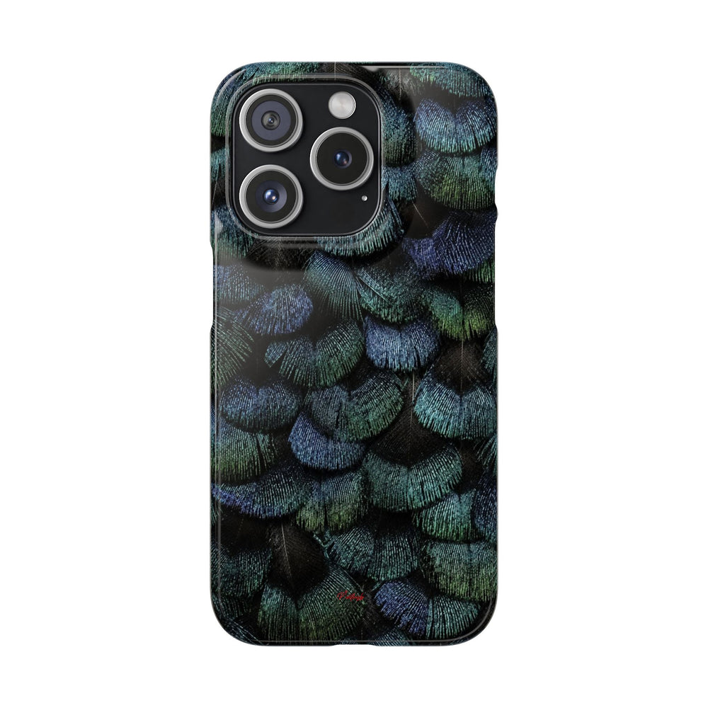 Iridescent Feather Snap Case