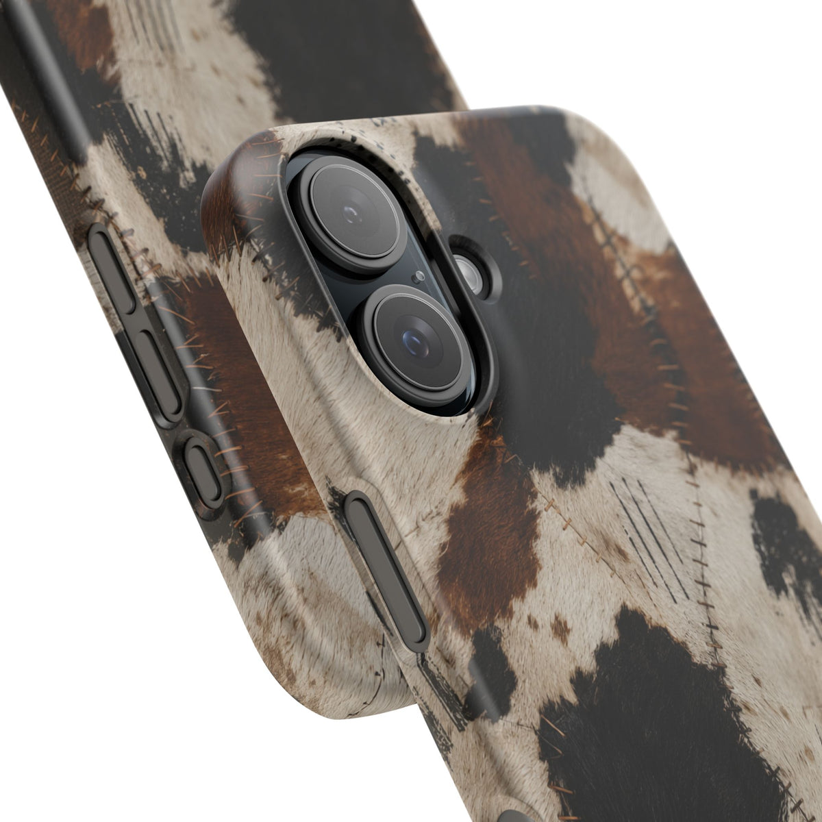 Brown & Black Animal Print Snap Case