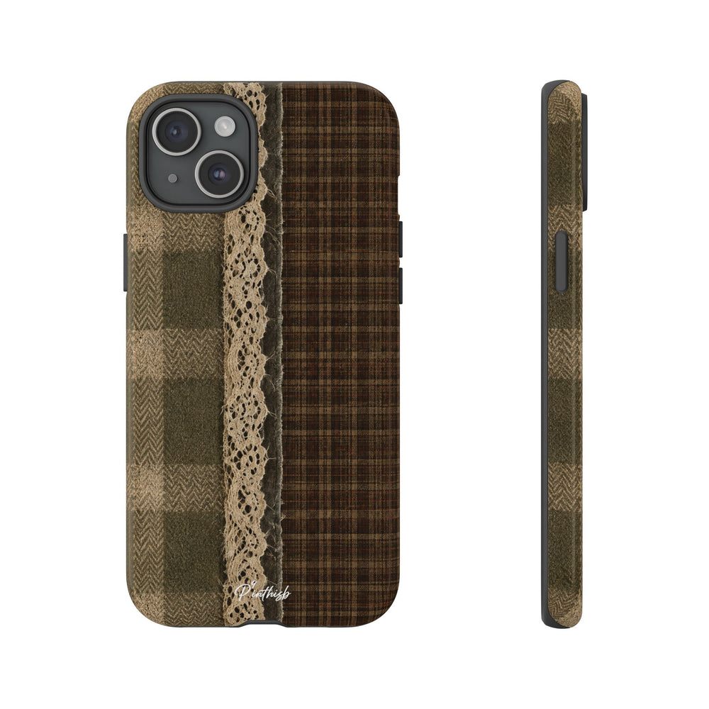 Plaid Lace Tough Phone Case