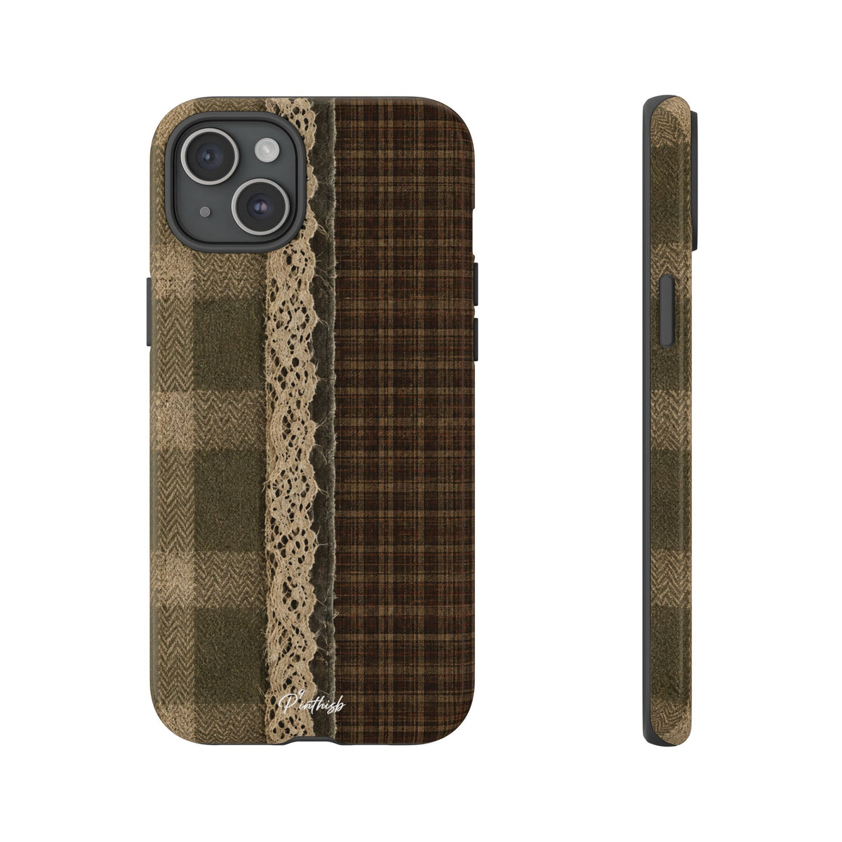 Plaid Lace Tough Phone Case
