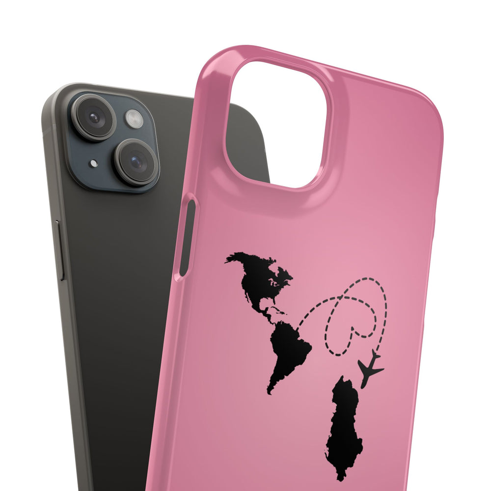 America to Albania Pink Snap Phone Case