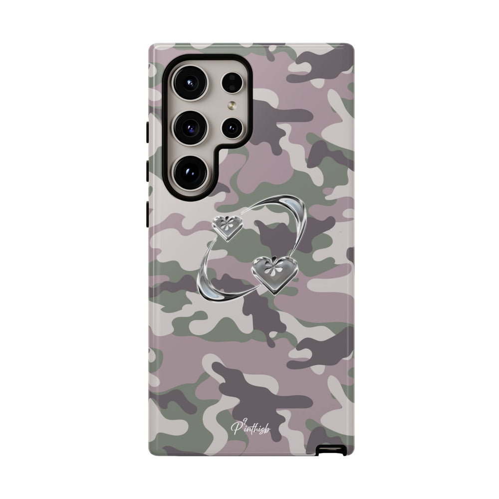 Camouflage Heart Tough Phone Case