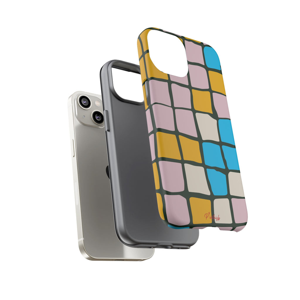 Color Grid Tough Phone Case