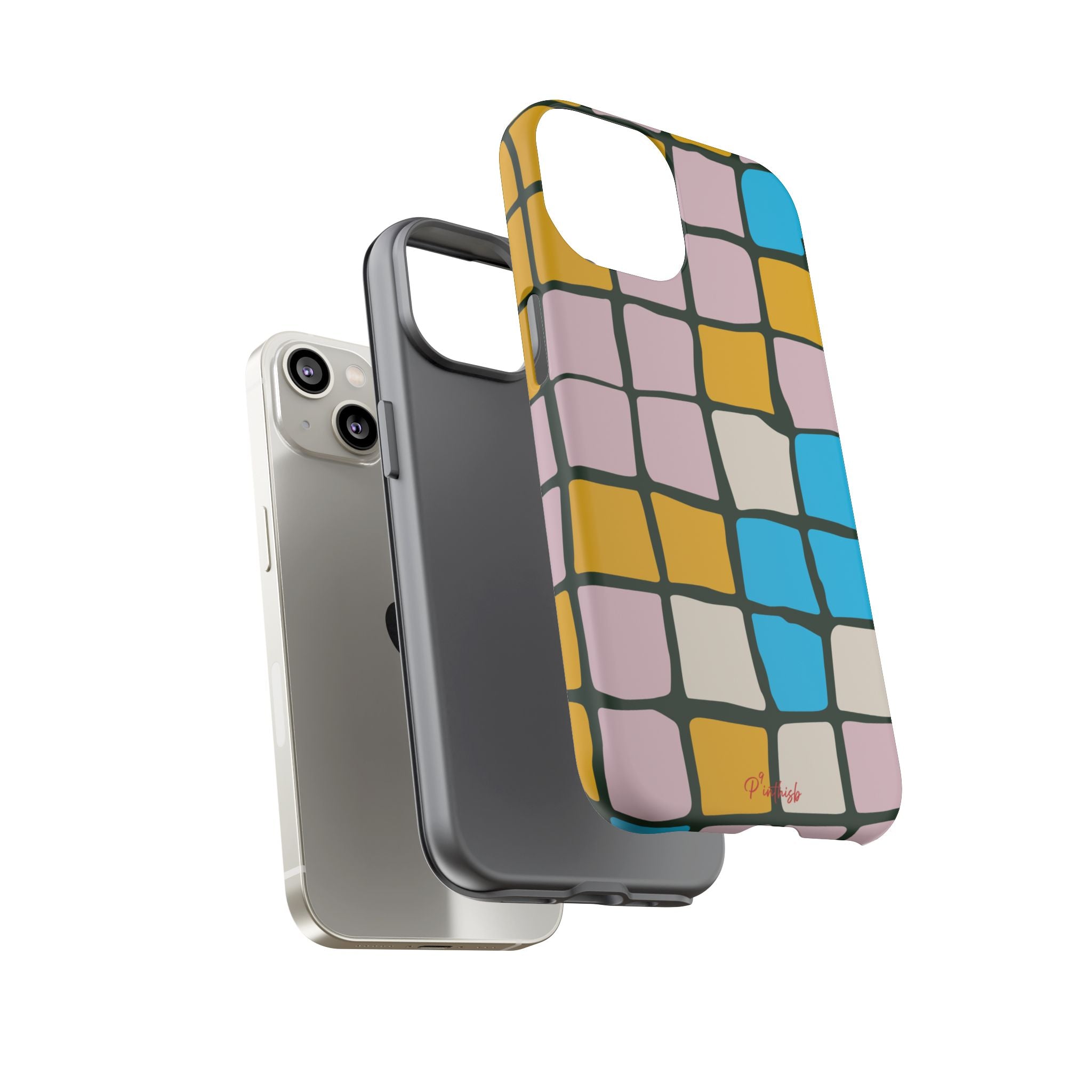 Color Grid Tough Phone Case