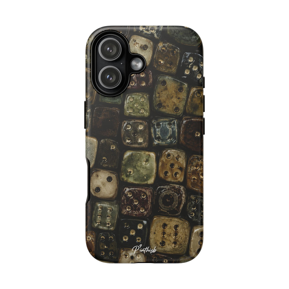 Vintage Dice Tile Phone Case