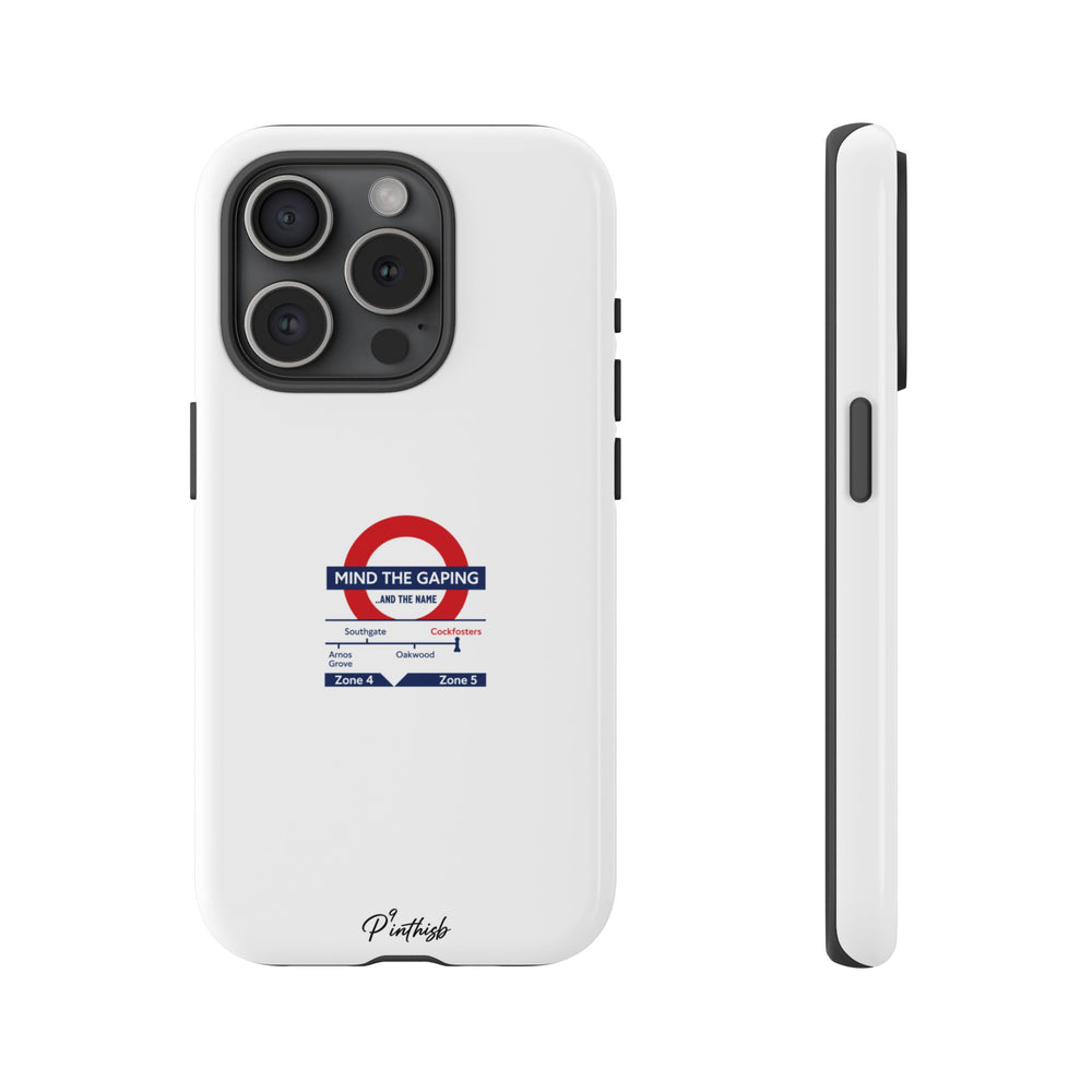 "Mind the Gaping" London Tube Parody Phone Case