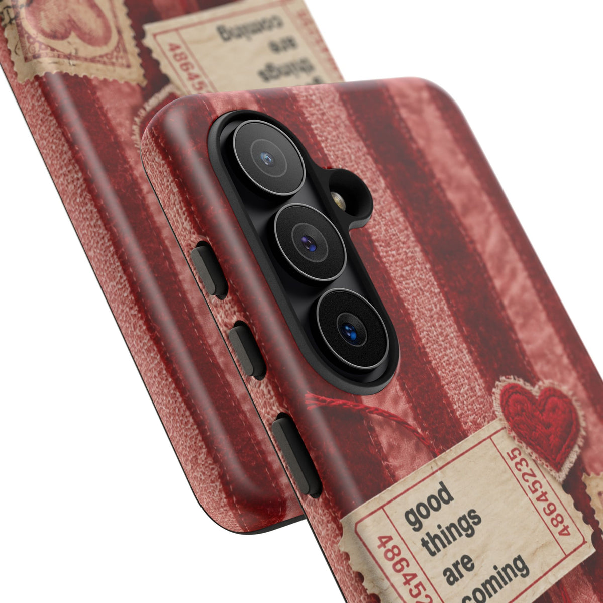 “Good Things Are Coming” Red Phone Case