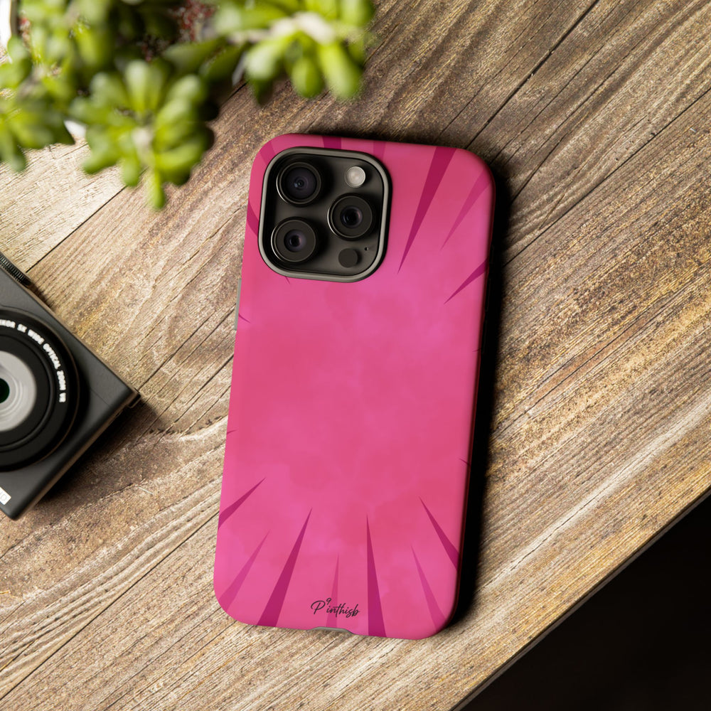 Pink Burst Tough Phone Case