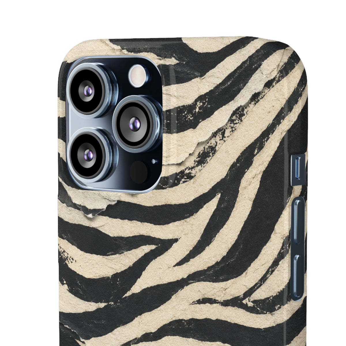 Wavy Peach & Mauve Snap Case