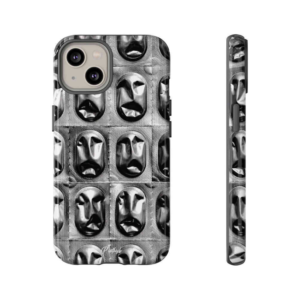 Metallic Mask Grid Tough Case