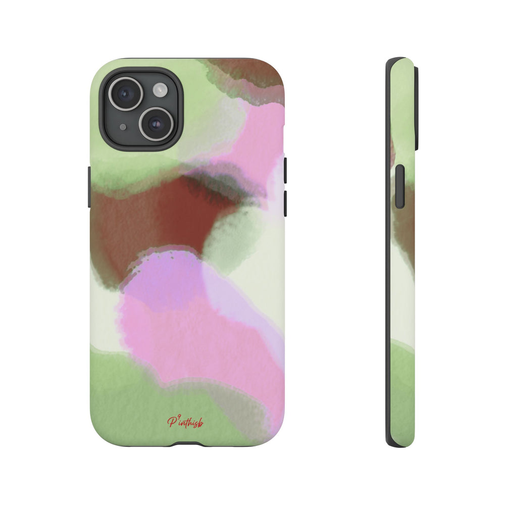 Abstract Pastel Camouflage Tough Phone Case