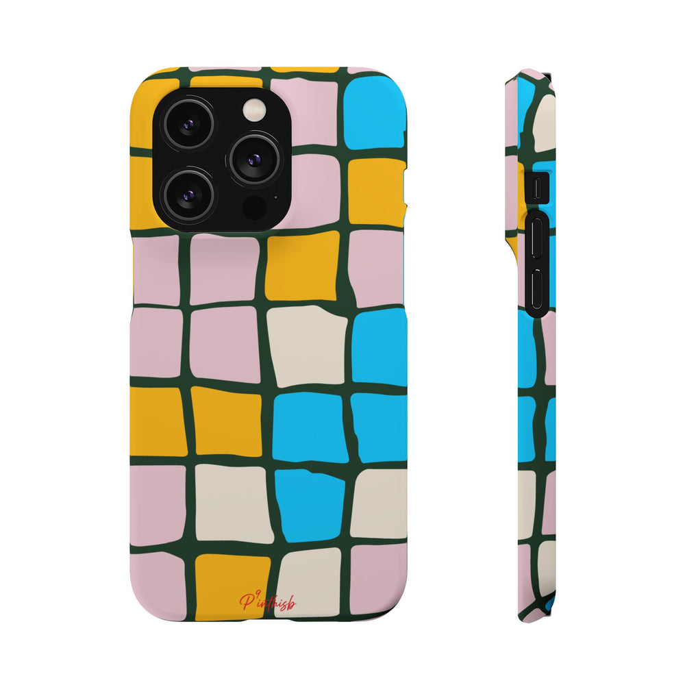 Color Grid Snap Phone Case