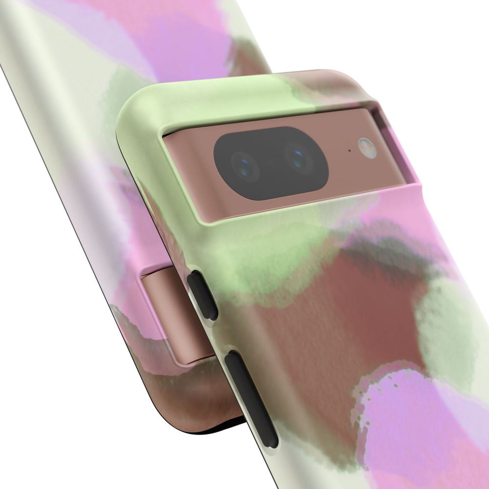 Abstract Pastel Camouflage Tough Phone Case