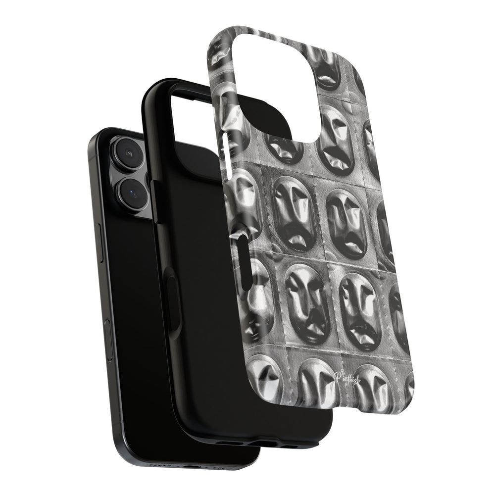 Metallic Mask Grid Tough Case