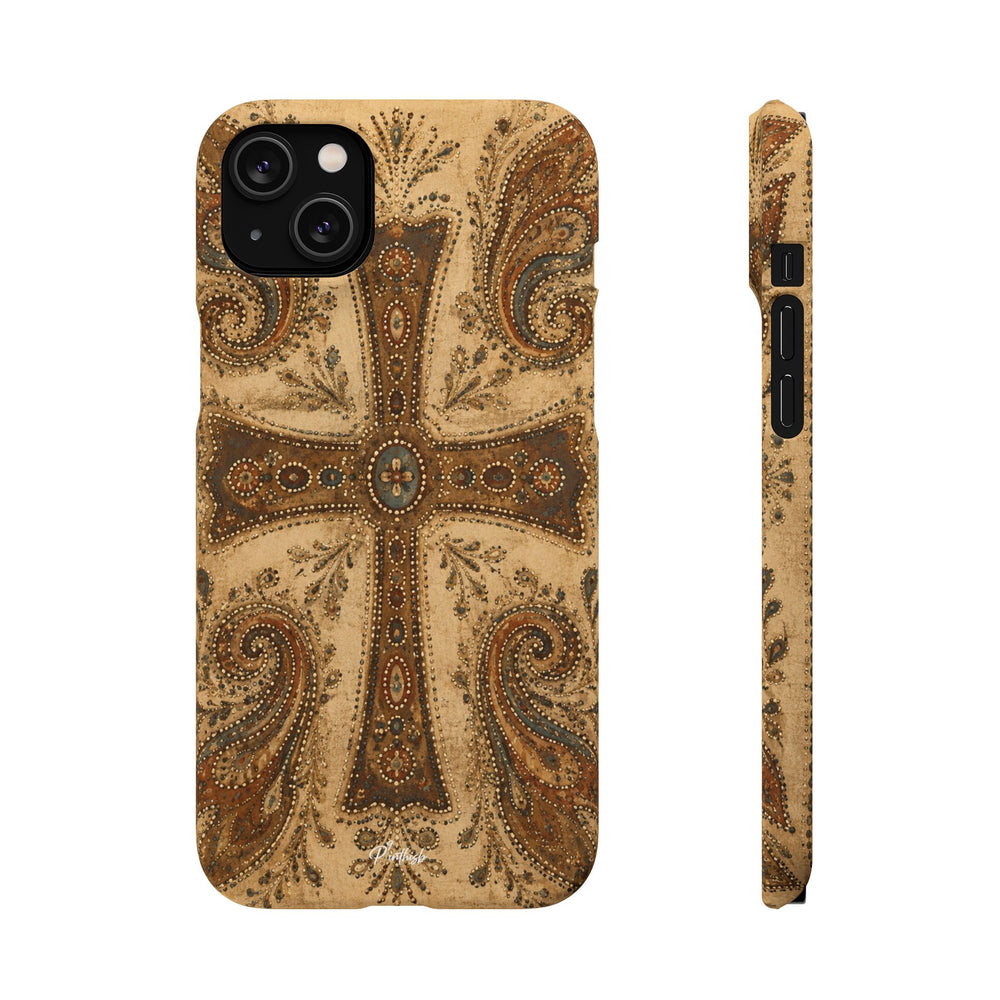 Cross Paisley Snap Case