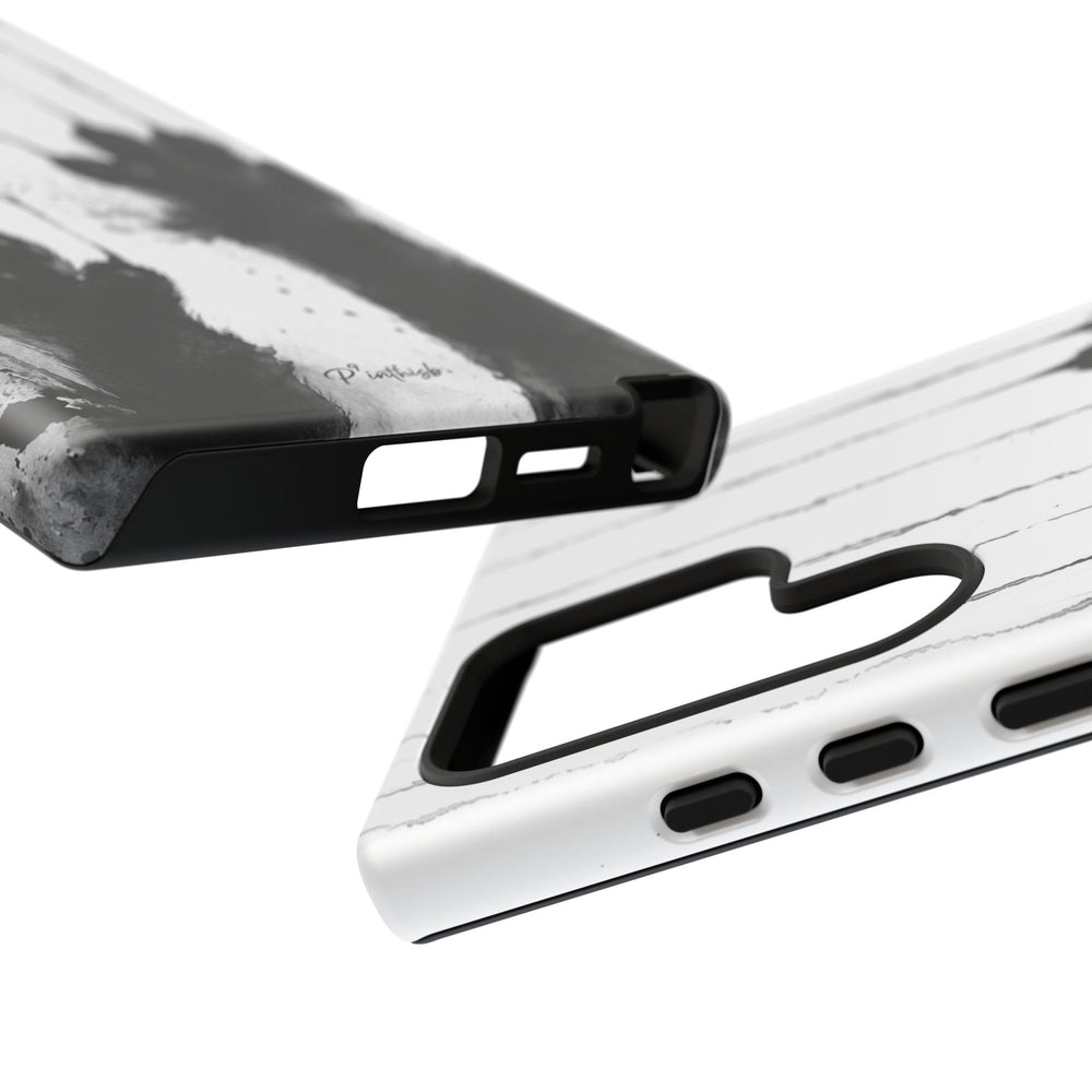 Black Ink Paw Print Tough Case