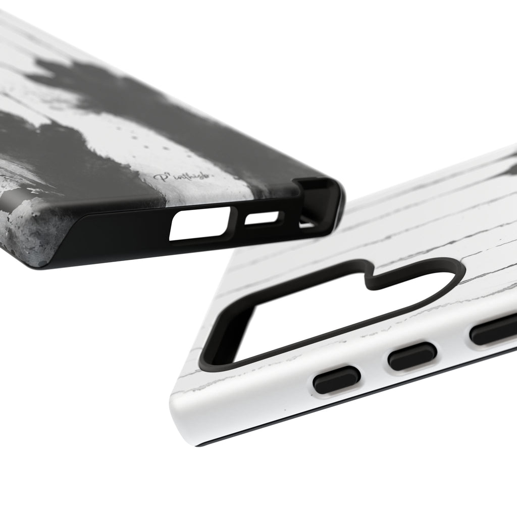 Black Ink Paw Print Tough Case