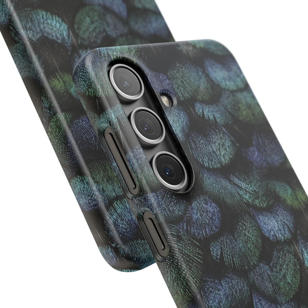 Iridescent Feather Snap Case