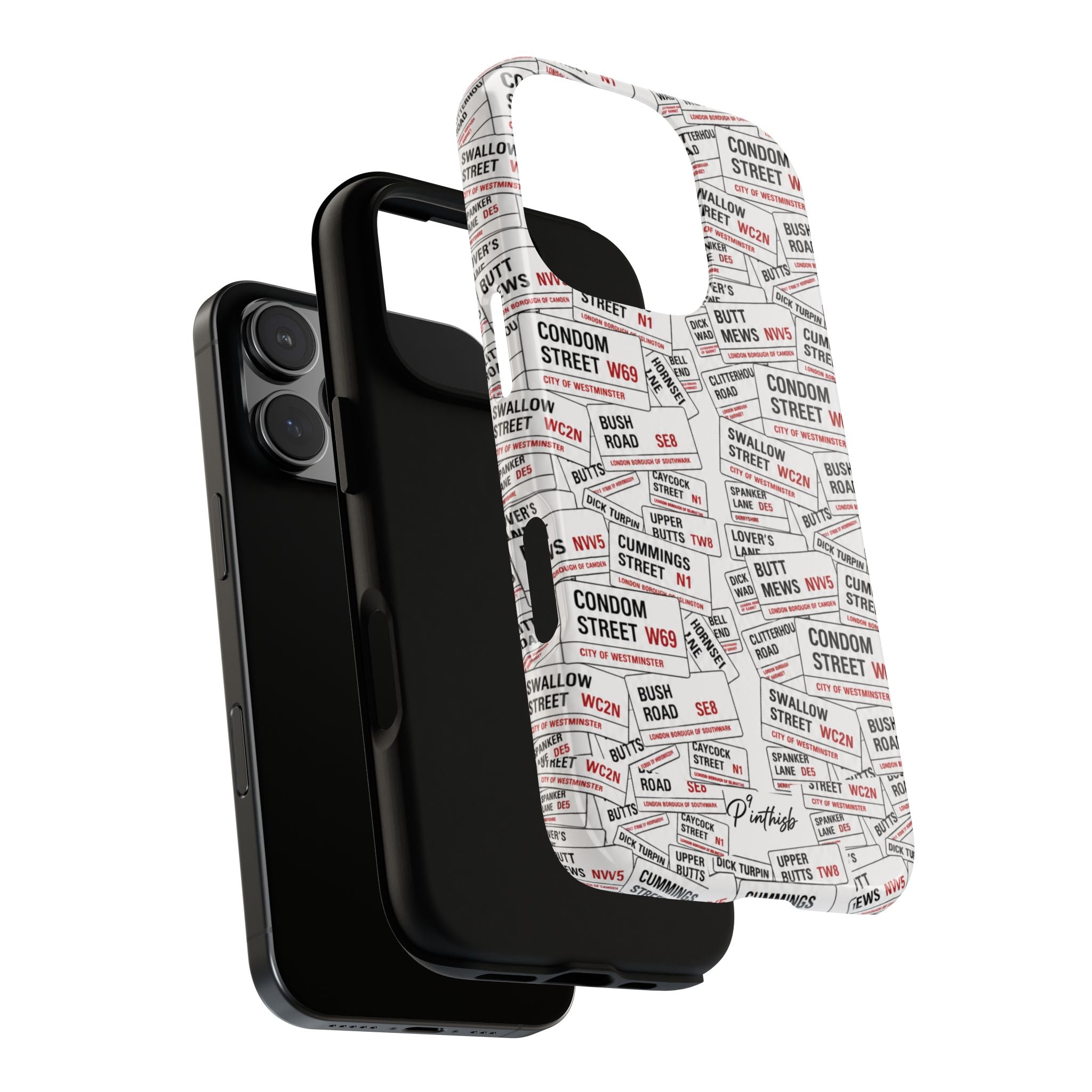 Cheeky London Street Signs Phone Case