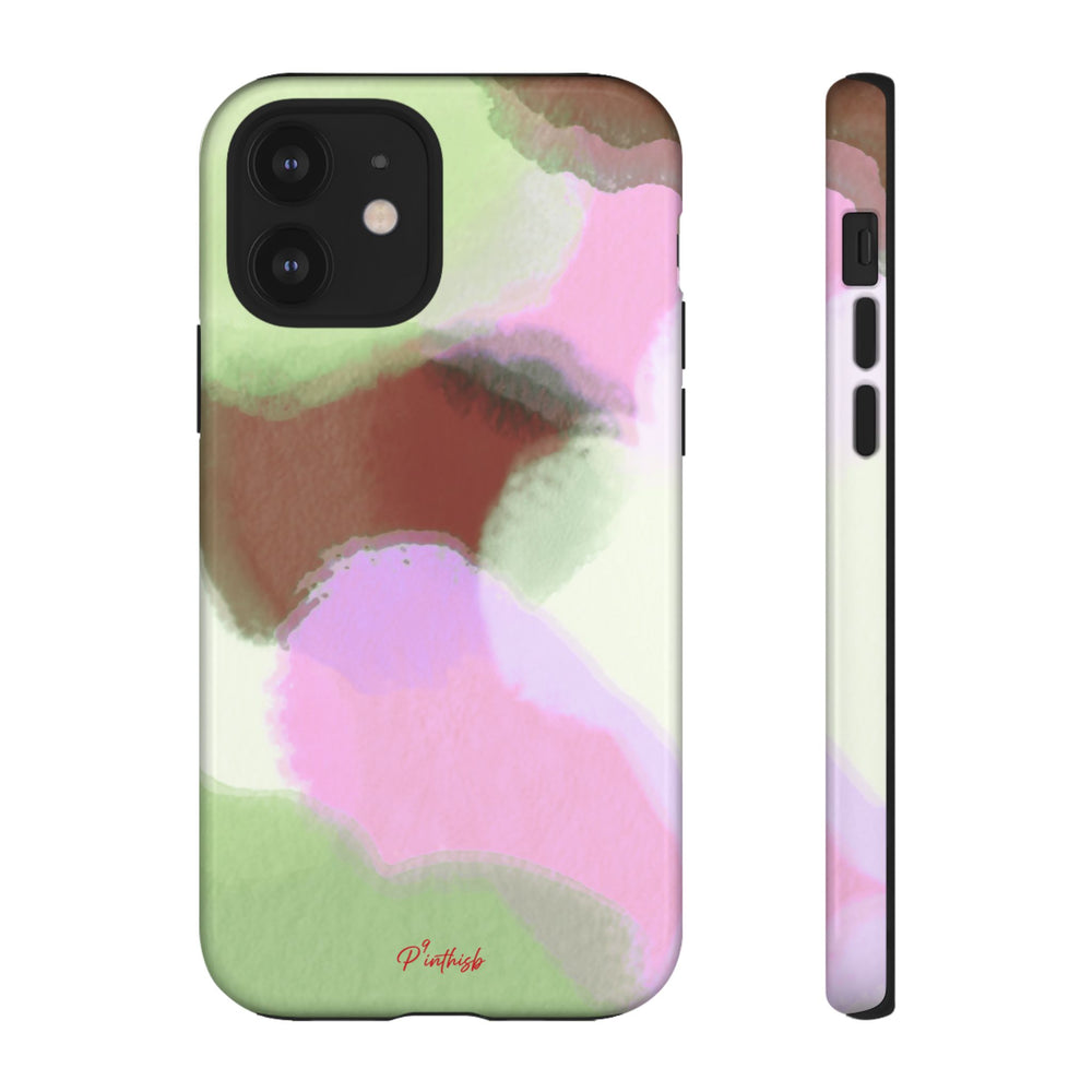 Abstract Pastel Camouflage Tough Phone Case