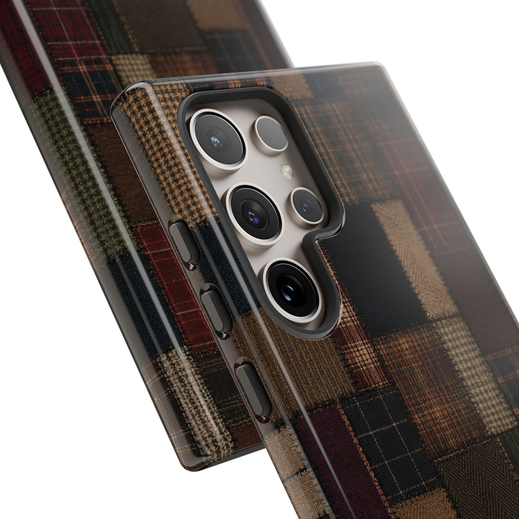 Plaid Patchwork Tough Phone Case