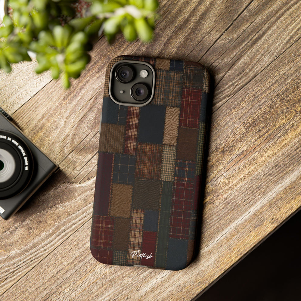 Plaid Patchwork Tough Phone Case