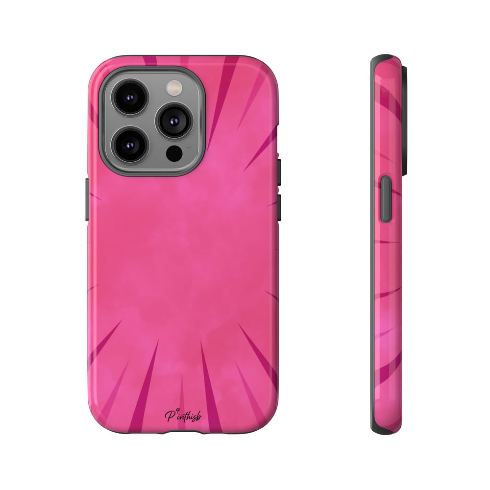 Pink Burst Tough Phone Case