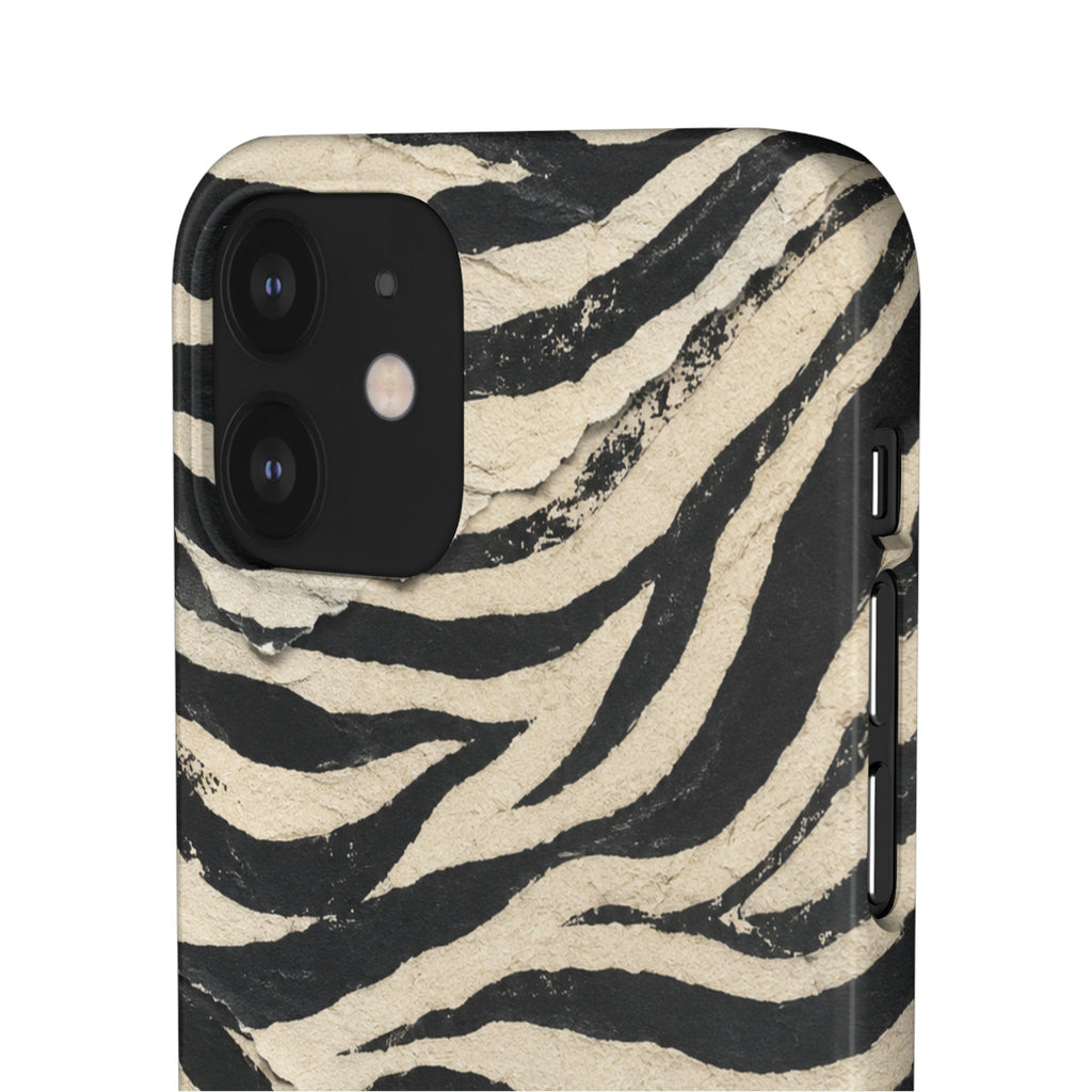 Wavy Peach & Mauve Snap Case