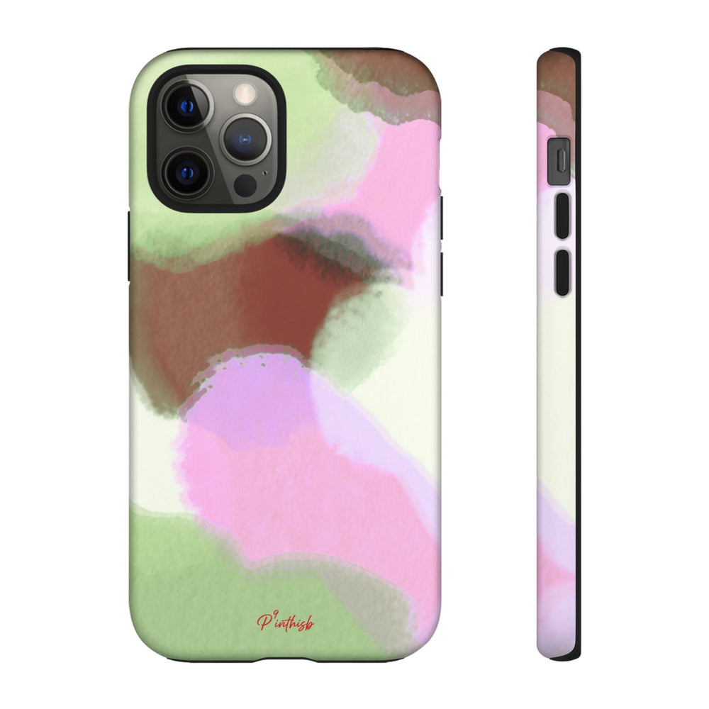Abstract Pastel Camouflage Tough Phone Case
