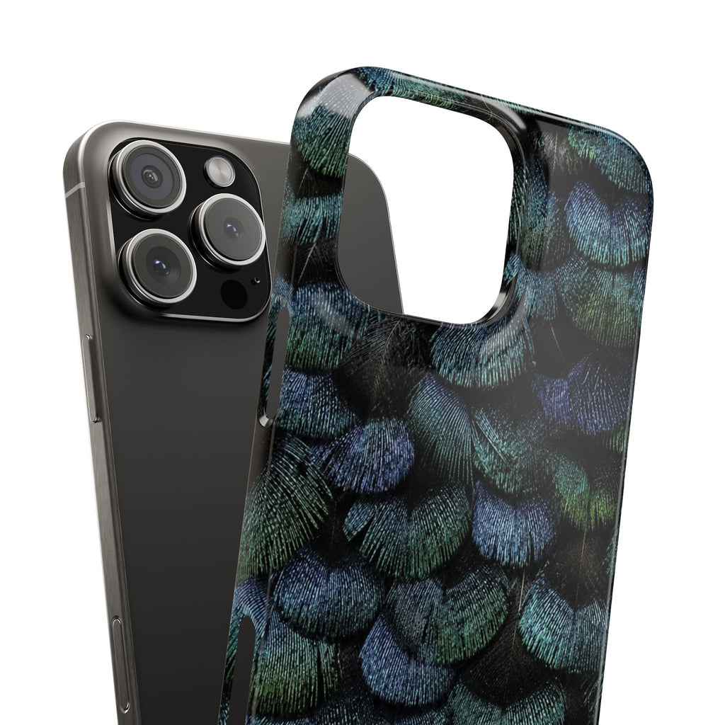 Iridescent Feather Snap Case