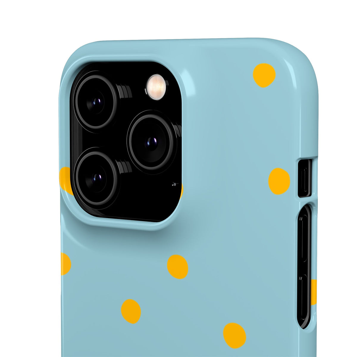 Blue & Yellow Polka Dot Snap Phone Case