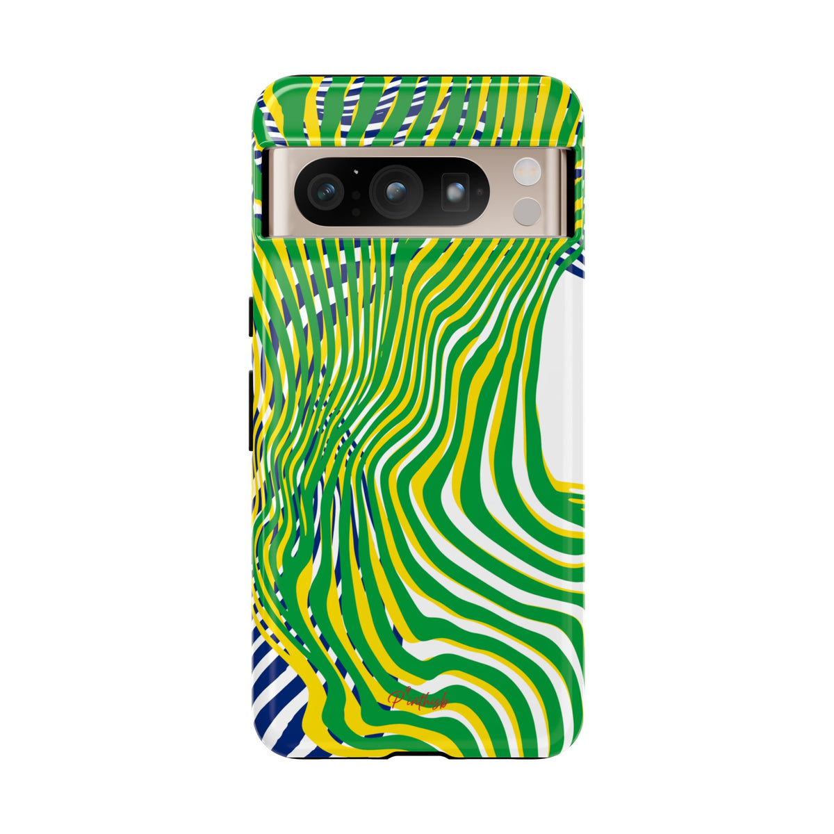 Abstract Green Wave Phone Case