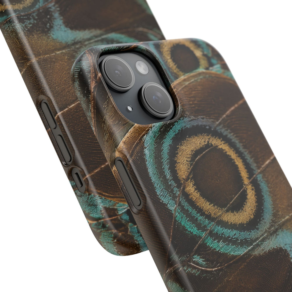 Peacock Feather Pattern Snap Case