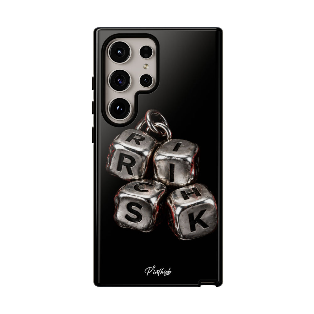 Metallic Dice 'RISK' Phone Case