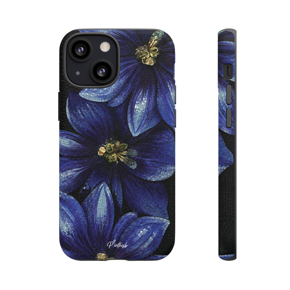Blue Floral Tough Case