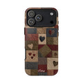 Patchwork Hearts Phone Case