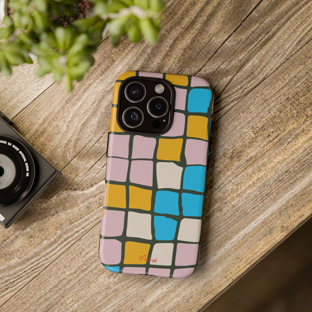 Color Grid Tough Phone Case