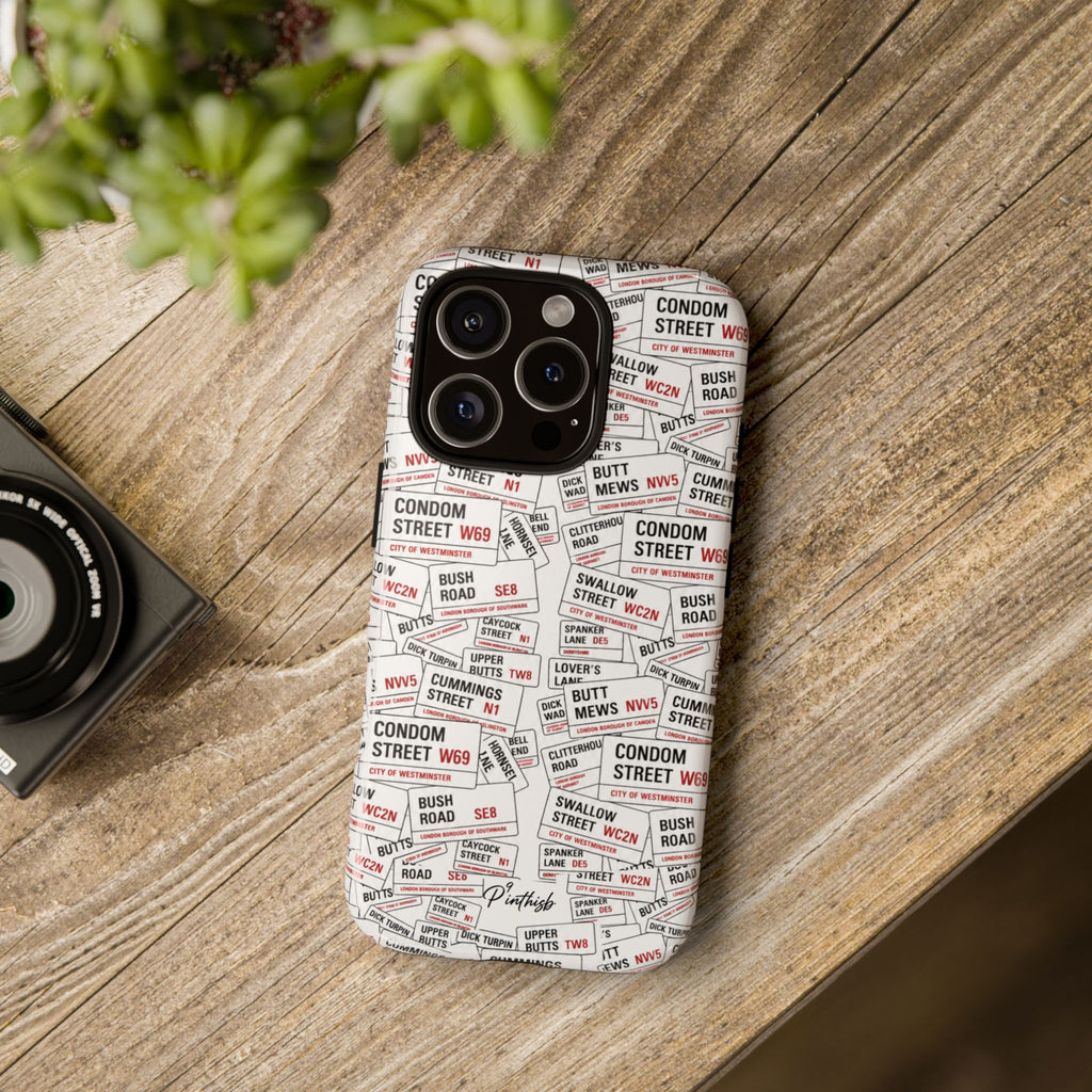 Cheeky London Street Signs Phone Case