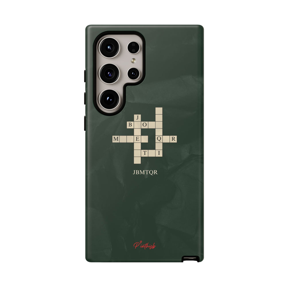 "JBMTQR crossword" Tough Phone Case