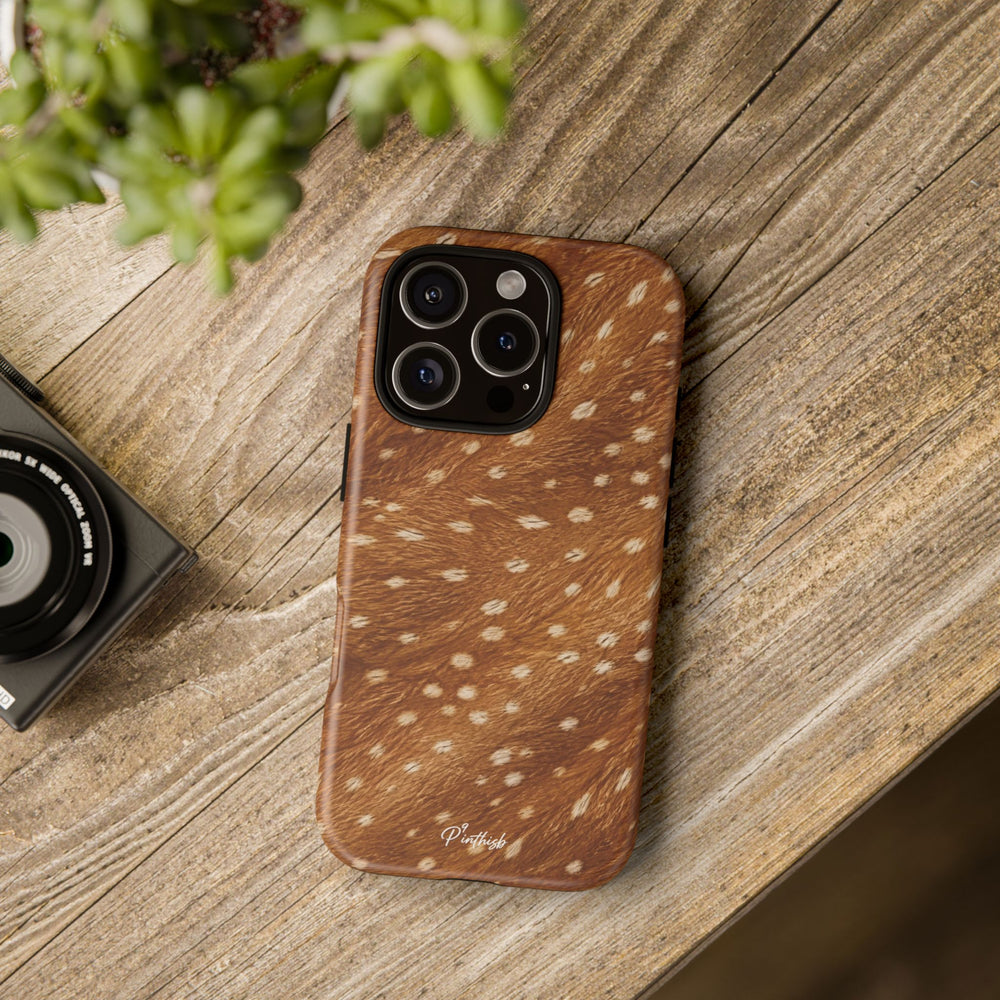Caramel Deer Pattern Tough Case