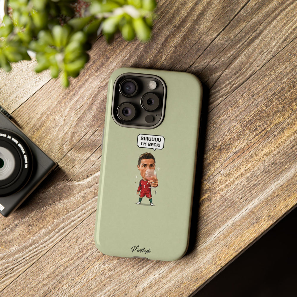 "SIIUUU, I'M BACK" CR7 Tough Phone Case