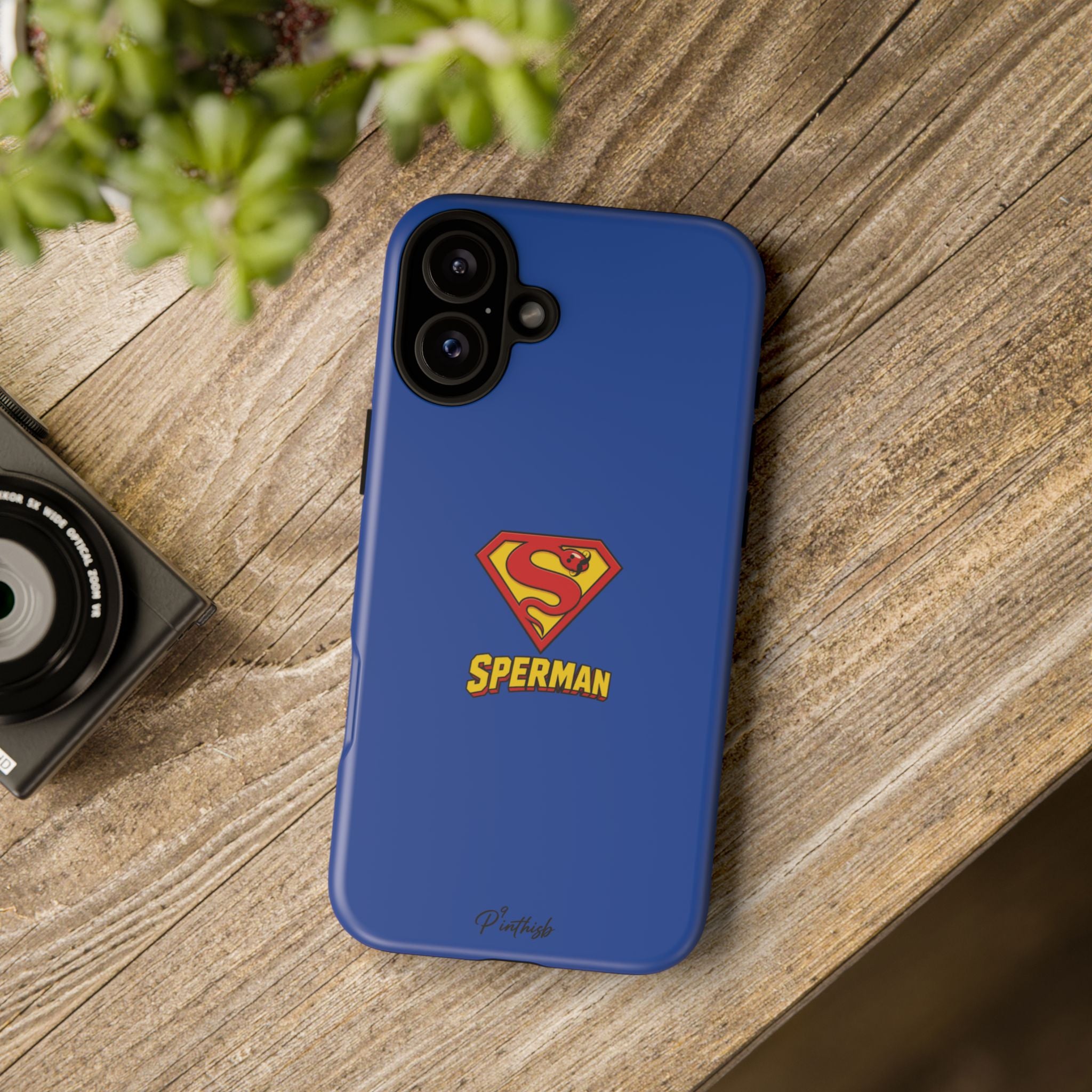 "SPERMAN" Parody Logo Tough Phone Case