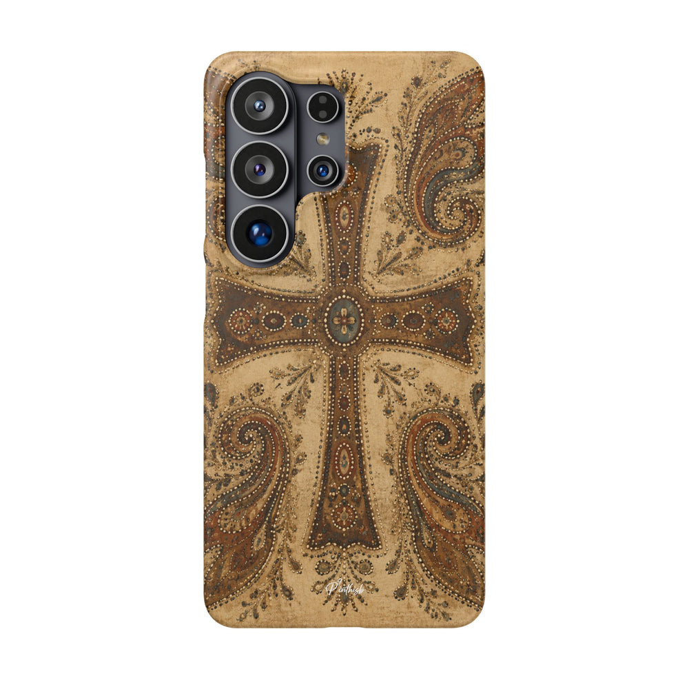 Cross Paisley Snap Case