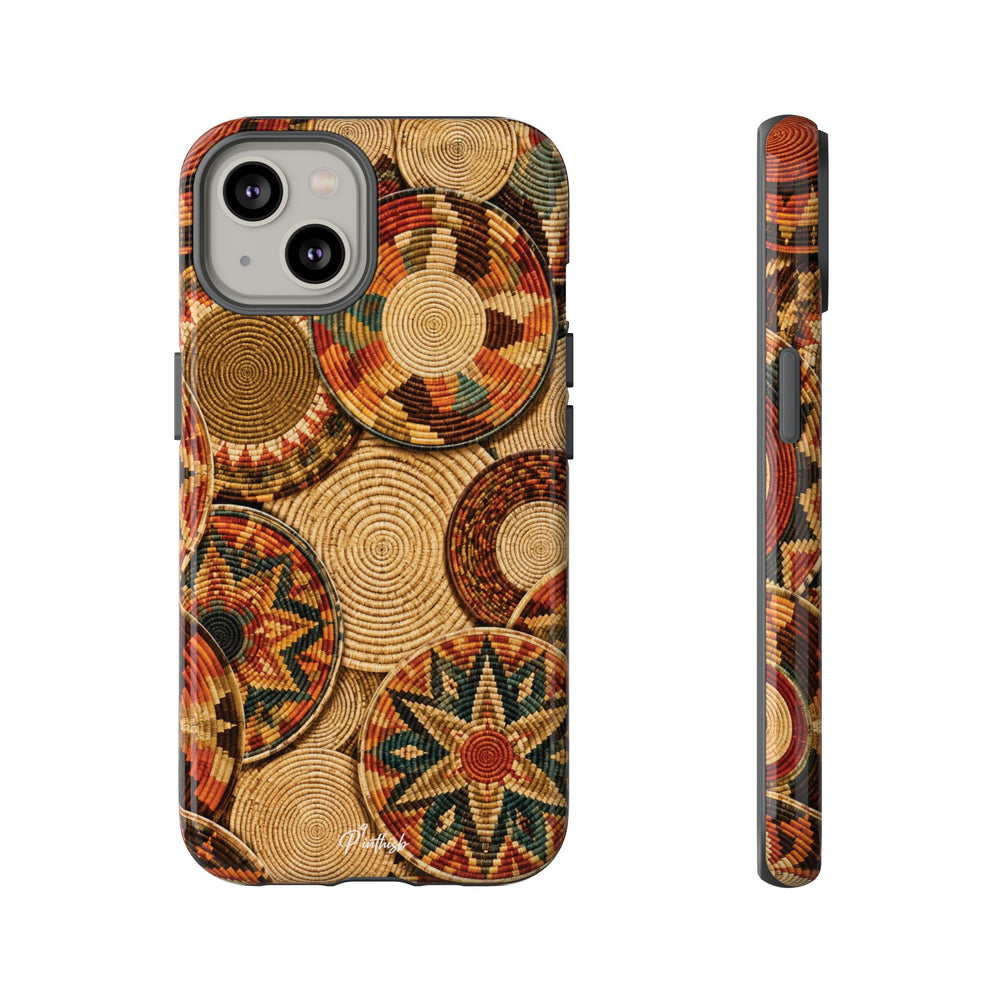 Bohemian Woven Basket Pattern Tough Case