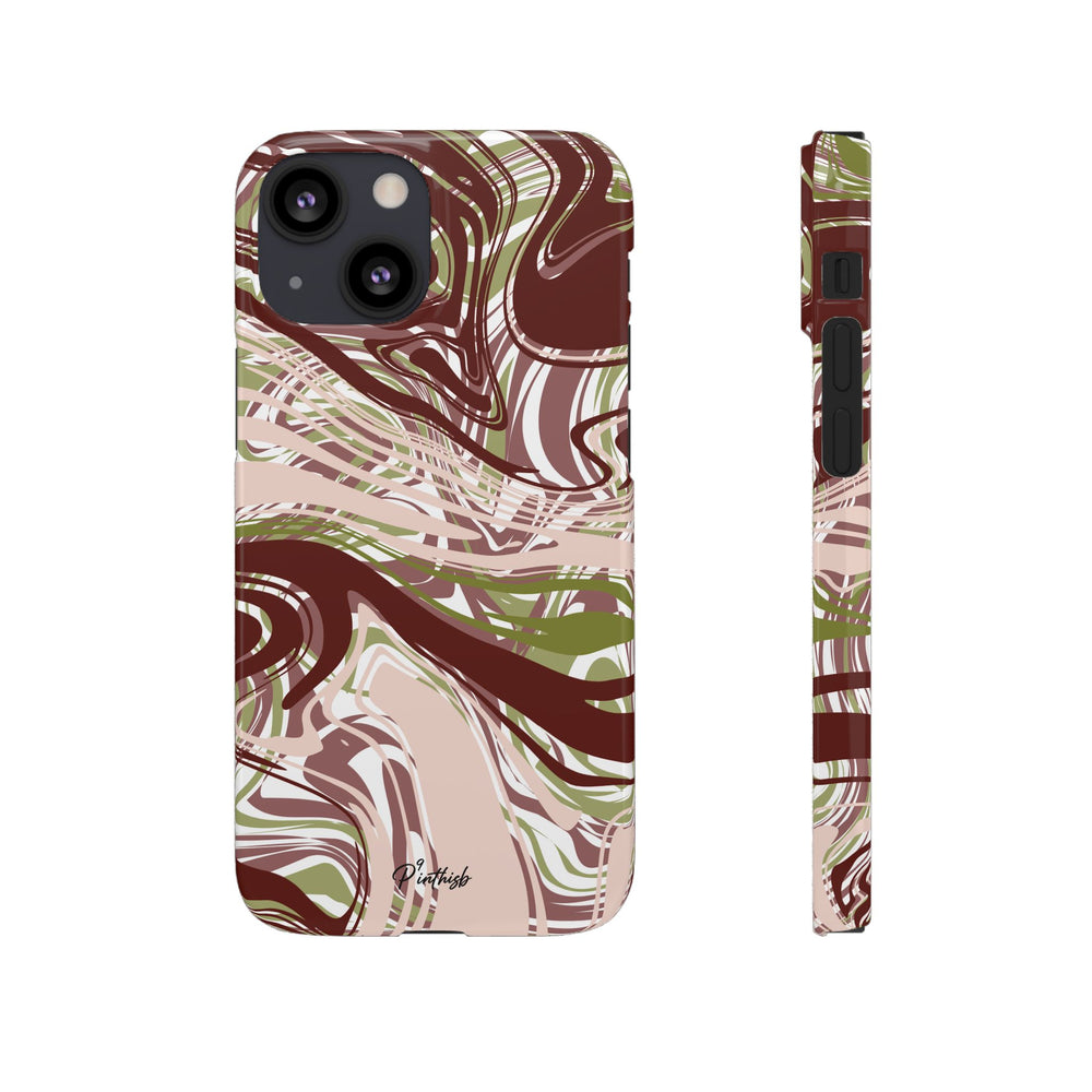 Abstract Marbled Snap Phone Case