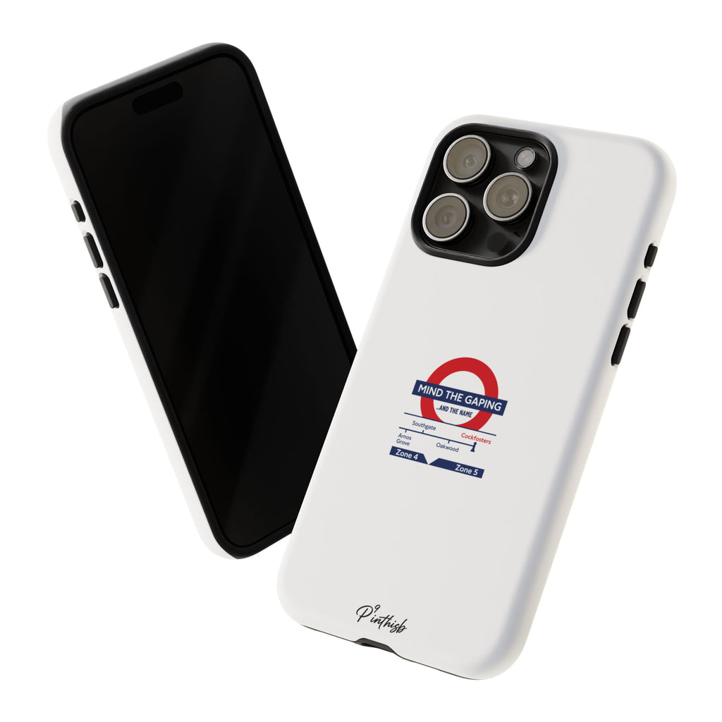 "Mind the Gaping" London Tube Parody Phone Case