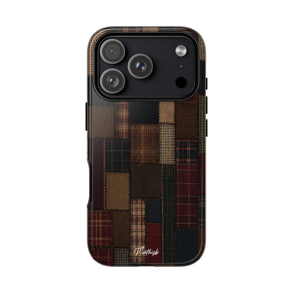 Plaid Patchwork Tough Phone Case