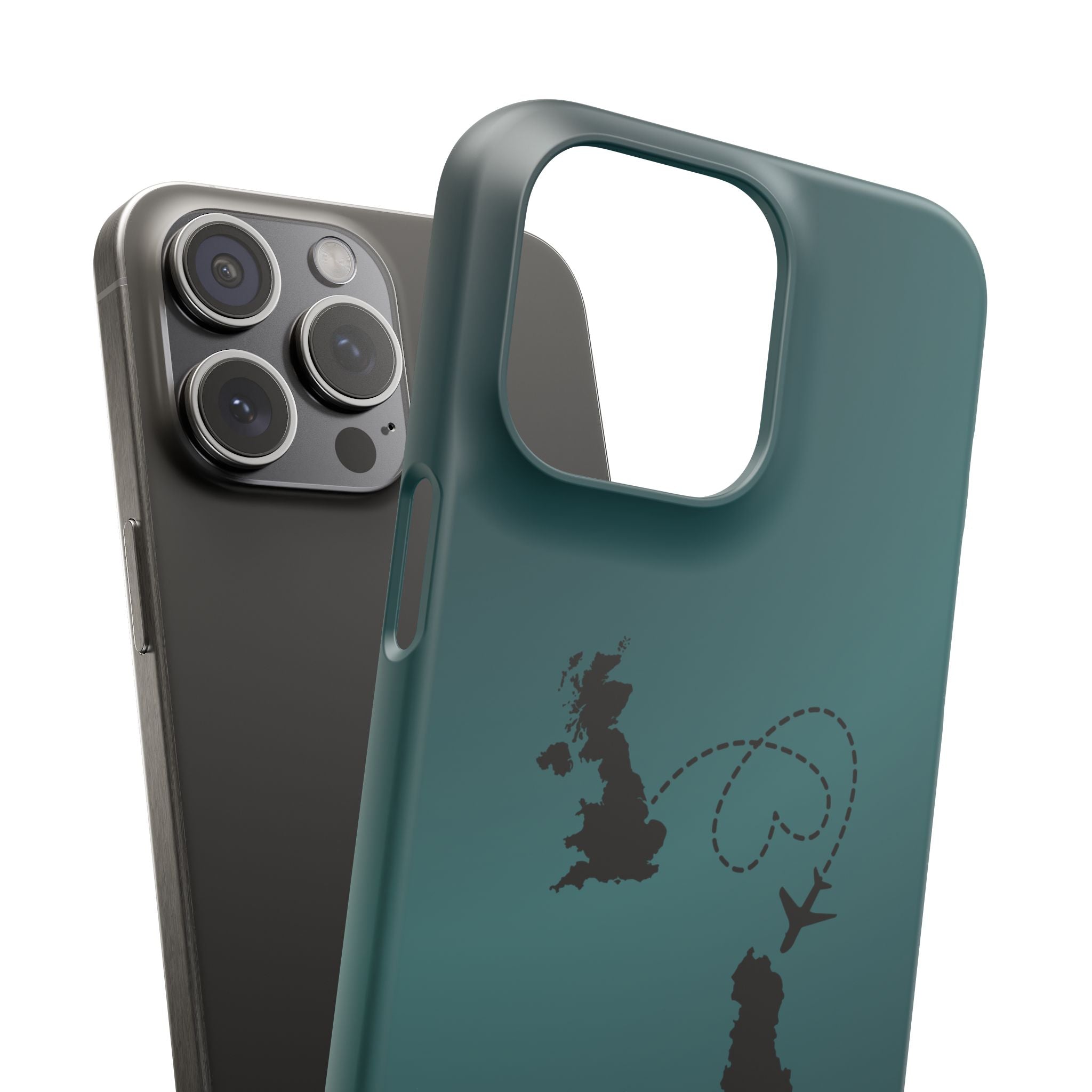 Copy of UK to Albania Pink Snap Phone Case
