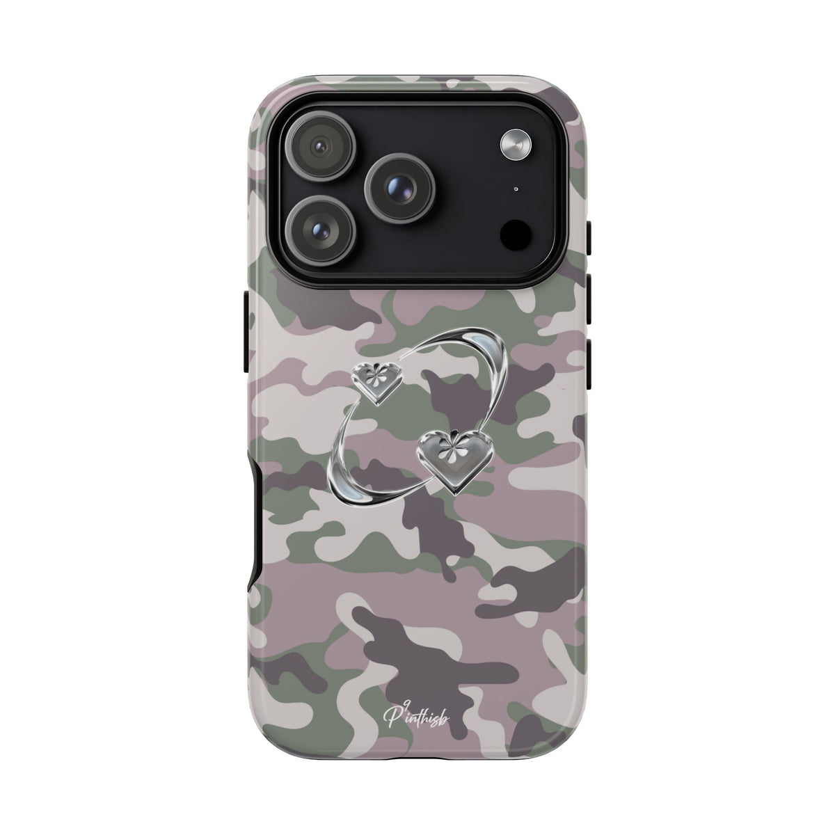 Camouflage Heart Tough Phone Case